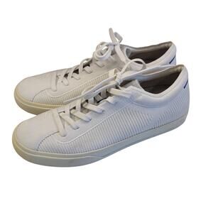 Rothys The Lace Up Sneaker Bright White Knit Classic Style Womens Size 9